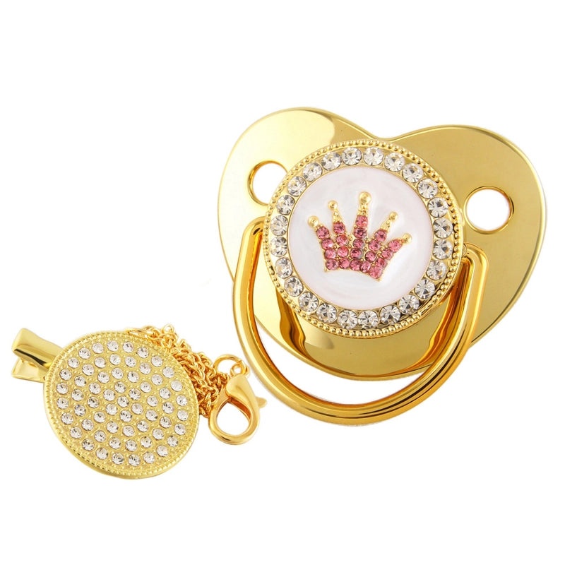 Adorable Double Heart Crown Silicone Baby Accessories|Baby Accessories & Jewelry