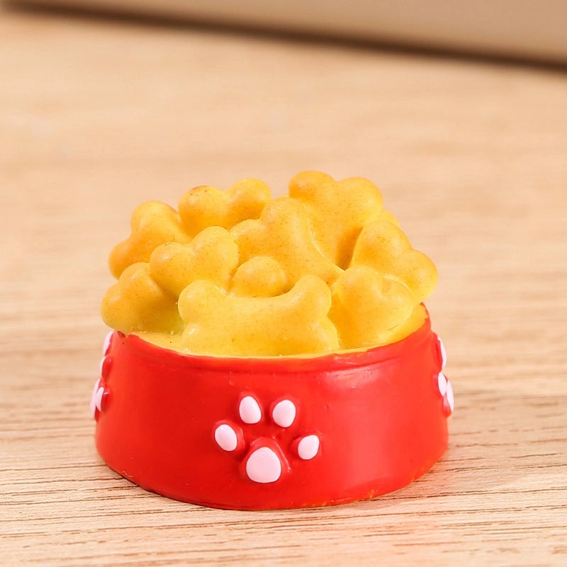 Colorful Puppy Micro Landscape Resin Figurine | Home & Garden Decorations