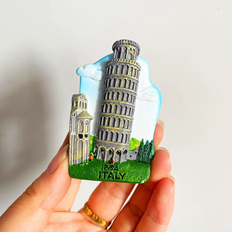 3D Travel Refrigerator Magnet Stickers Europe Cities Souvenirs Creative Tourist Gifts|Home Decor & Magnets
