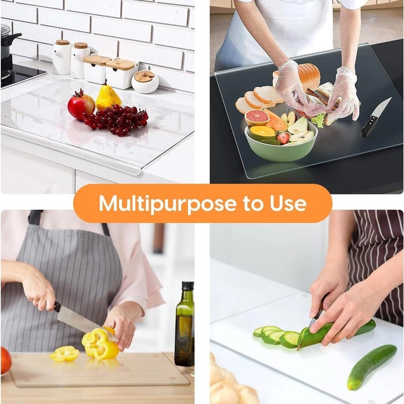 Simple Solid Color Acrylic Cutting Board - Single Piece|Kitchen Accessories