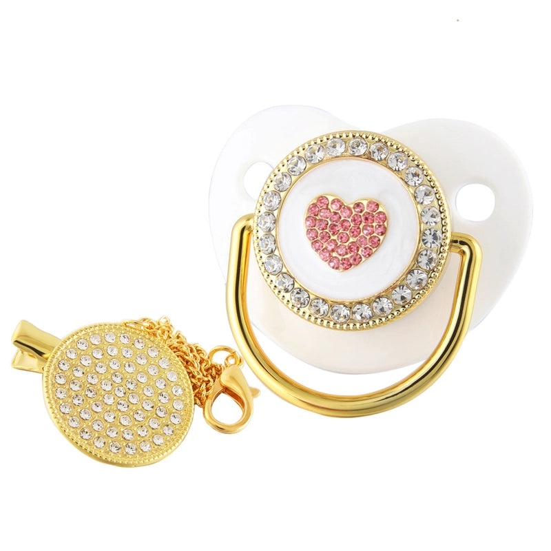 Adorable Double Heart Crown Silicone Baby Accessories|Baby Accessories & Jewelry