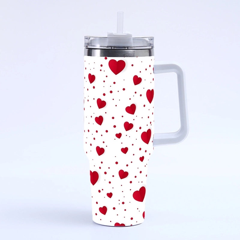 Valentine's Day Elegant Casual Letter Thermos Cup 304 & 201 Stainless Steel | Drinkware & Thermoses