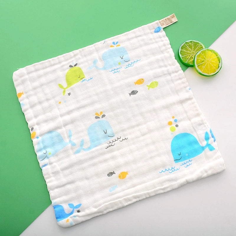 Adorable Cartoon Fruit and Fish Baby Burp Cloths Soft Infant Accessories|Baby Essentials