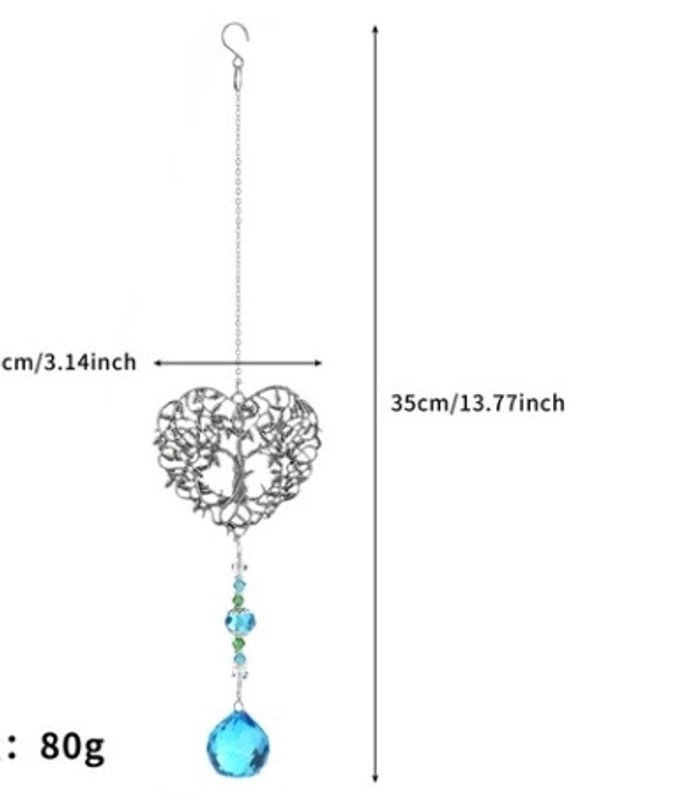 Vintage Christmas Tree Heart Crystal Wall Art Minimalist Artificial Decoration|Home Decor