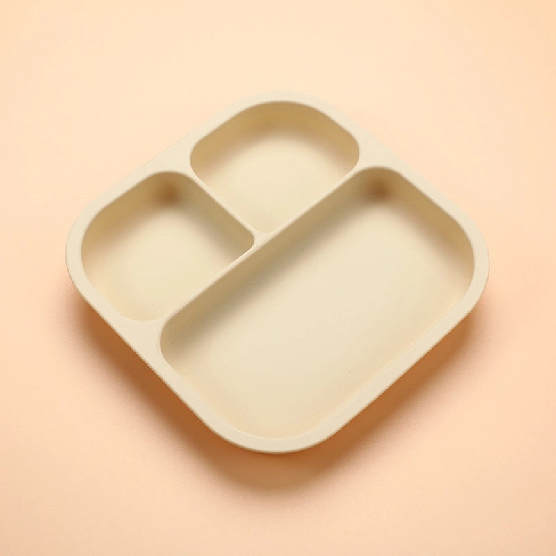 Kids Silicone Suction Plate Food Grade Dishwasher Safe Thickened Square Baby Tableware|Baby Feeding Accessories