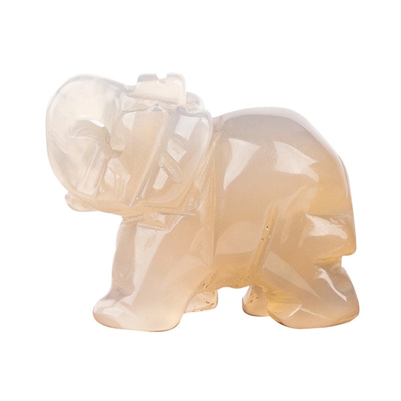 Set of 5 Minimalist Elephant Crystal Figurines | Home Decor Ornaments|Artificial Decorative Accessories|Elegant Table Decorations|Gift Ideas|Deco