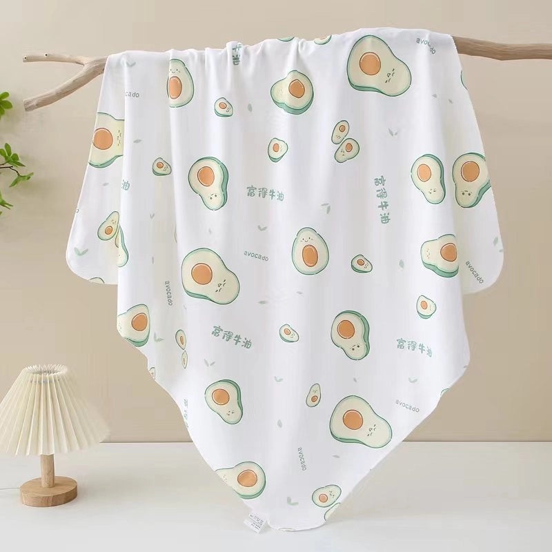 Adorable Cartoon Print Cotton Baby Blanket Soft Infant Accessory|Baby Blankets & Swaddles