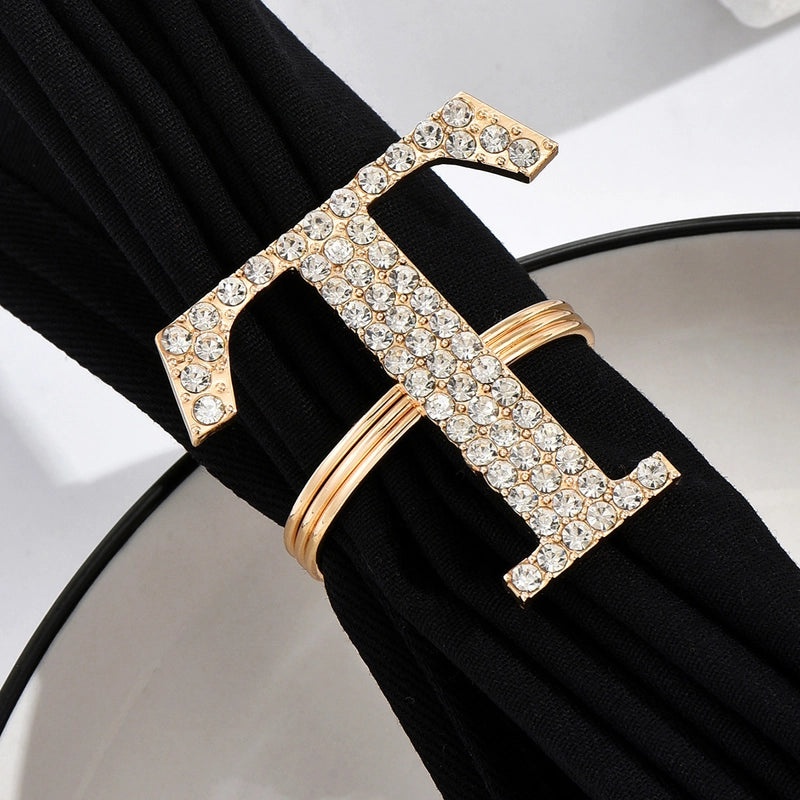 Stylish Metal Letter Napkin Holder Single Piece|Dining Table Accessories