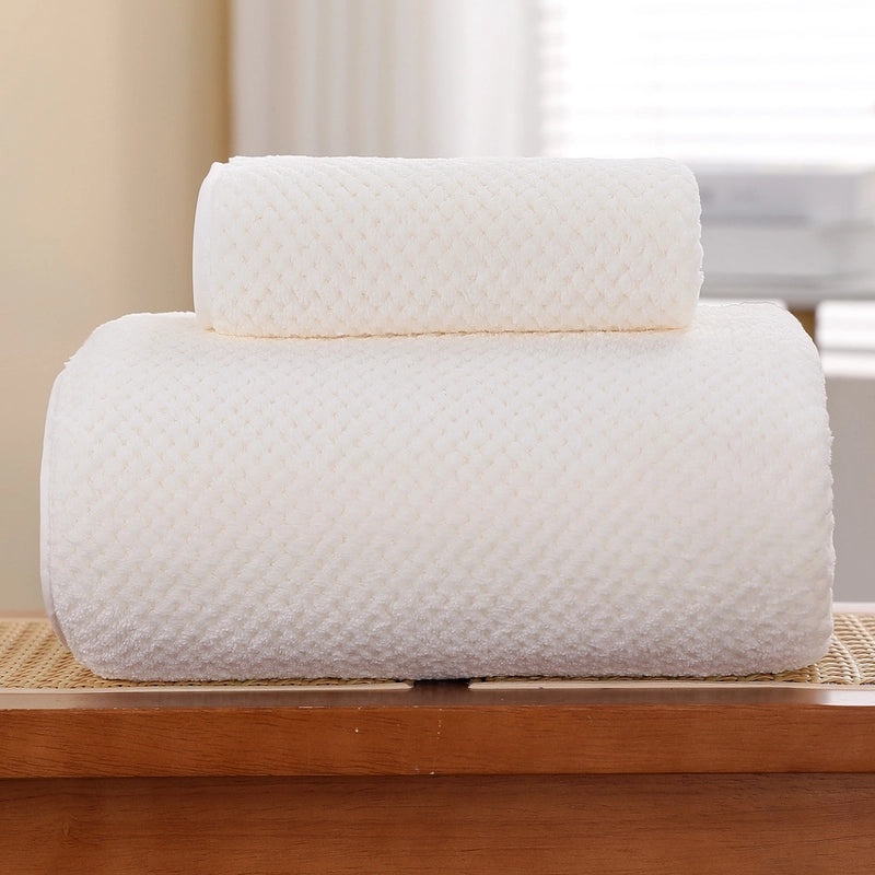 Casual Color Block Daisy Coral Fleece Bath Towels Soft Absorbent Bathroom Towels|Home & Kitchen > Bath > Towels