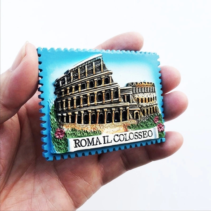 3-Piece Retro Streetwear Color Block Synthetic Resin Magnets Set|Home Decor & Magnets