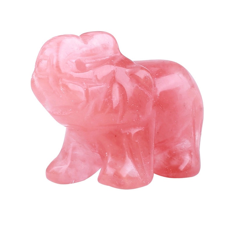 Set of 5 Minimalist Elephant Crystal Figurines | Home Decor Ornaments|Artificial Decorative Accessories|Elegant Table Decorations|Gift Ideas|Deco