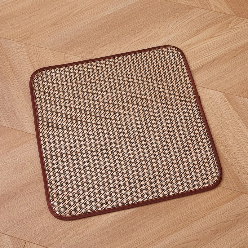 Summer Ice Silk Breathable Rattan Chair Cushion Horseshoe Shape for Office Student Use|Home & Garden > Furniture Accessories