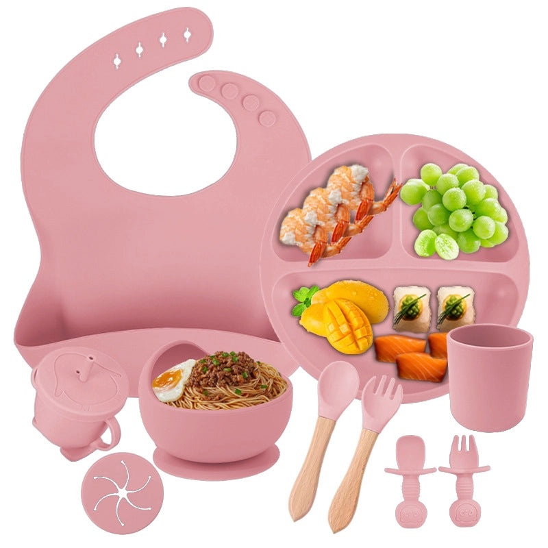 Baby Silicone Tableware Set for Toddlers | Baby Feeding Supplies