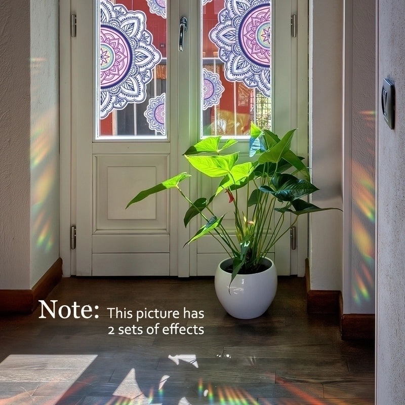 Pastoral Rainbow Flower Plastic Wall Decal for Kids Room | Wall Stickers & Decals