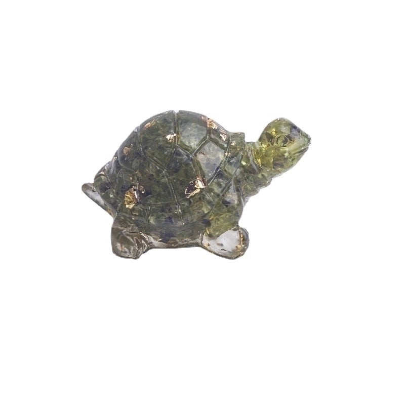 Cute Cartoon Tortoise Resin Figurine | Home Decor & Ornaments