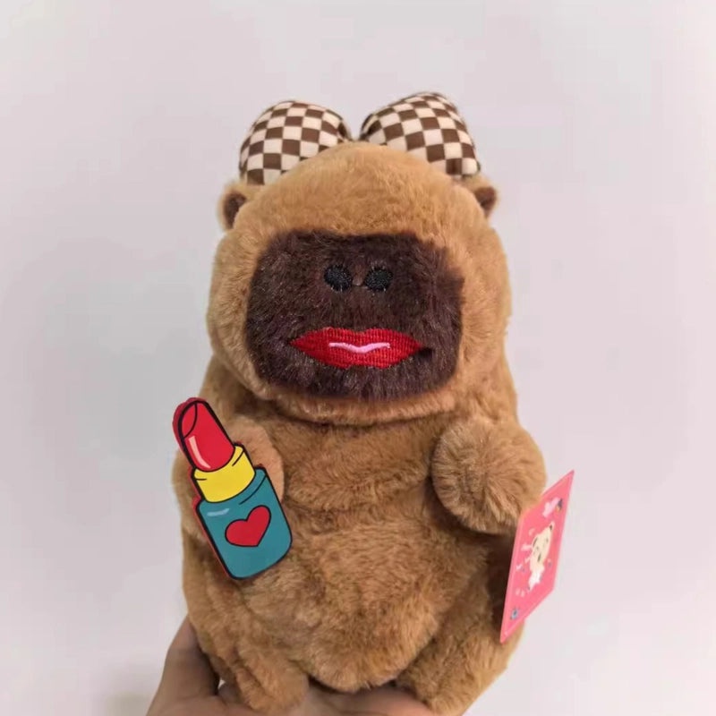 Kapi Doll Water Guinea Pig Plush Toy Cute Lipstick Design Soft Stuffed Animal | Plush Toys & Collectibles