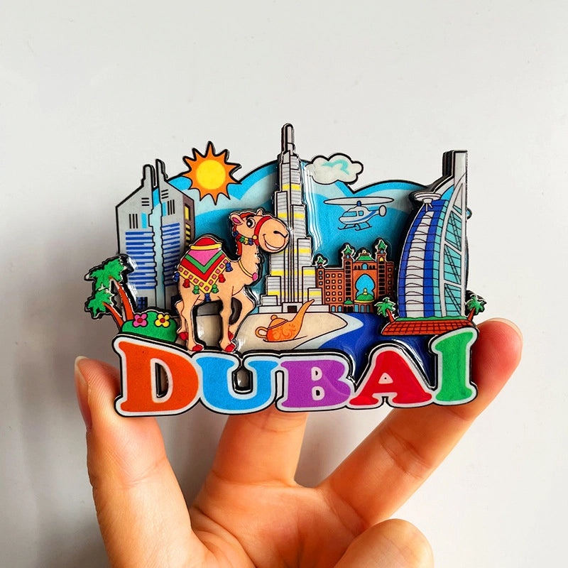 3D Travel Refrigerator Magnet Stickers Europe Cities Souvenirs Creative Tourist Gifts|Home Decor & Magnets