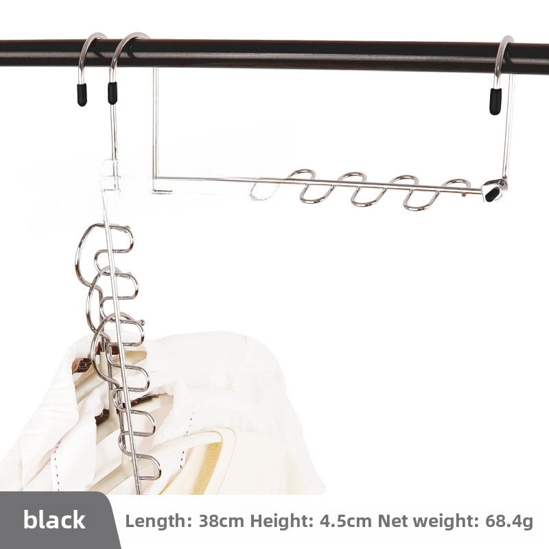 Space-saving Multi-layer Foldable Iron Clothes Hanger for Dormitory and Home | Home & Storage Solutions