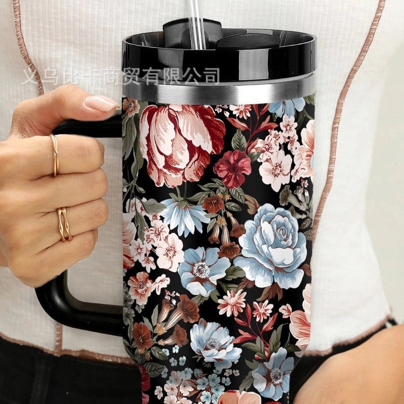 10 Pieces Casual Letter Cherry Flower Stainless Steel Accessories Set | Jewelry & Accessories