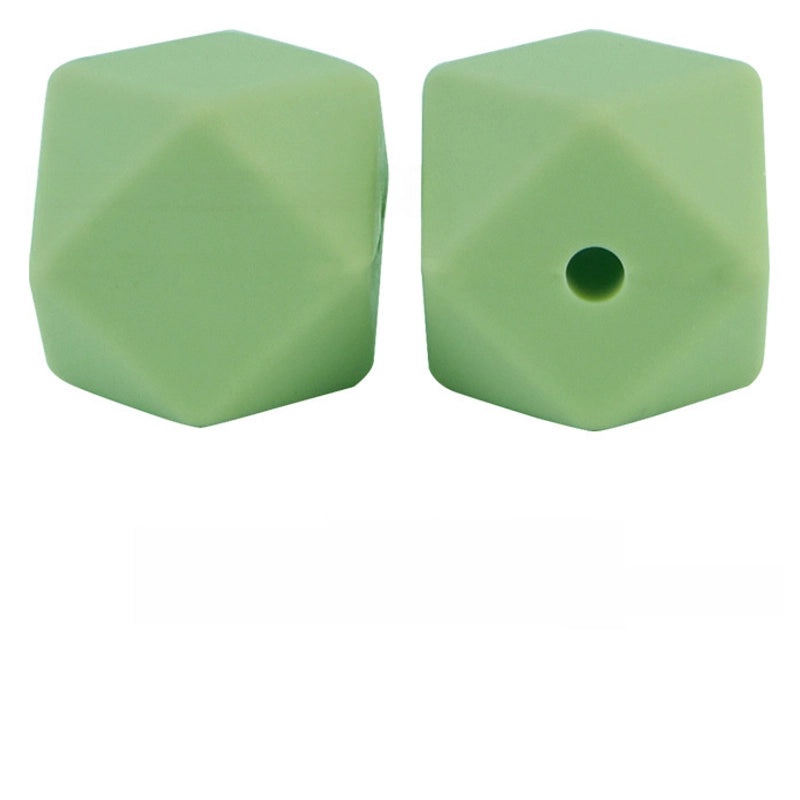 17mm Silicone Octagonal Beads for Pacifier Chains DIY Accessories | Baby & Mom Essentials