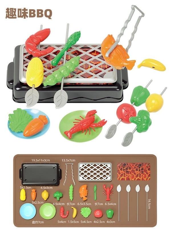 Cartoon Kitchen Playset Plastic Toys for Kids | Toys & Games