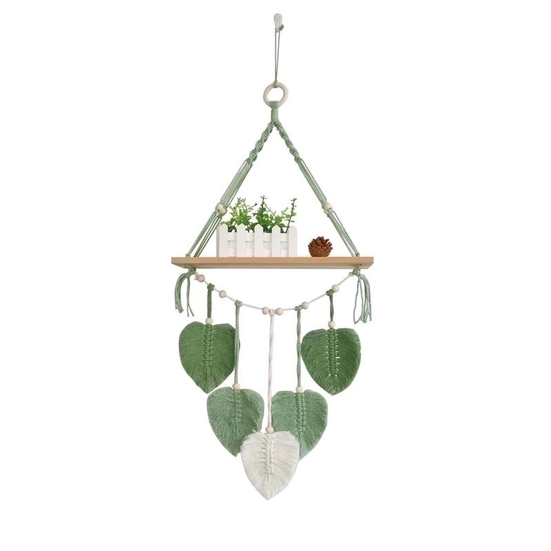 Elegant Minimalist Leaf Cotton Pendant for Home Decor|Home Decoration