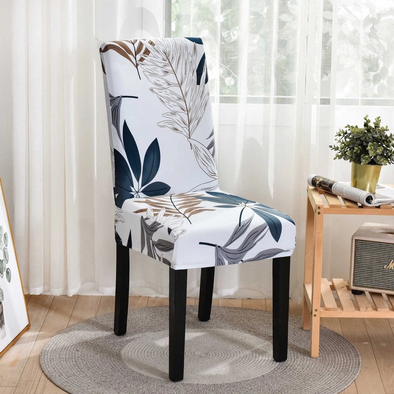 Minimalist Geometric Polyester Chair Cover for Casual Elegant Decor | Home Decor & Furniture Accessories