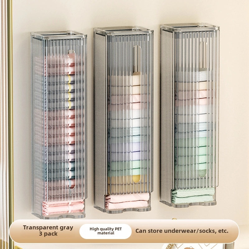 Wall-mounted Garbage Bag Dispenser Large Capacity Kitchen Plastic Bag Holder Convenient Extraction | Kitchen Storage & Organization