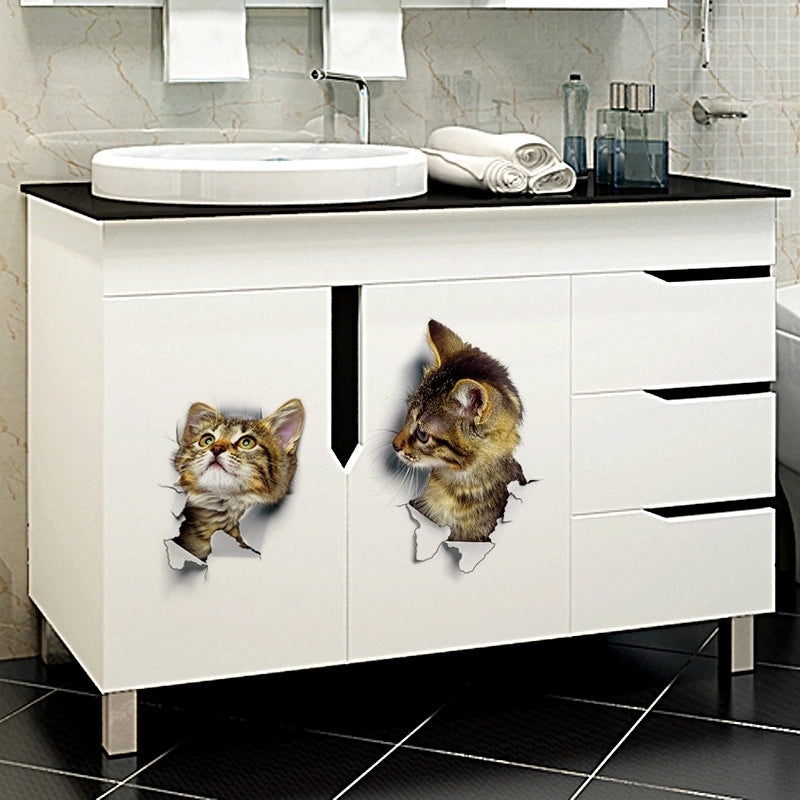 Adorable Cat Wall Decals for Home Decor|Home & Living