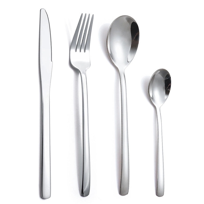Elegant Minimalist Stainless Steel Flatware Set|Dining & Kitchenware