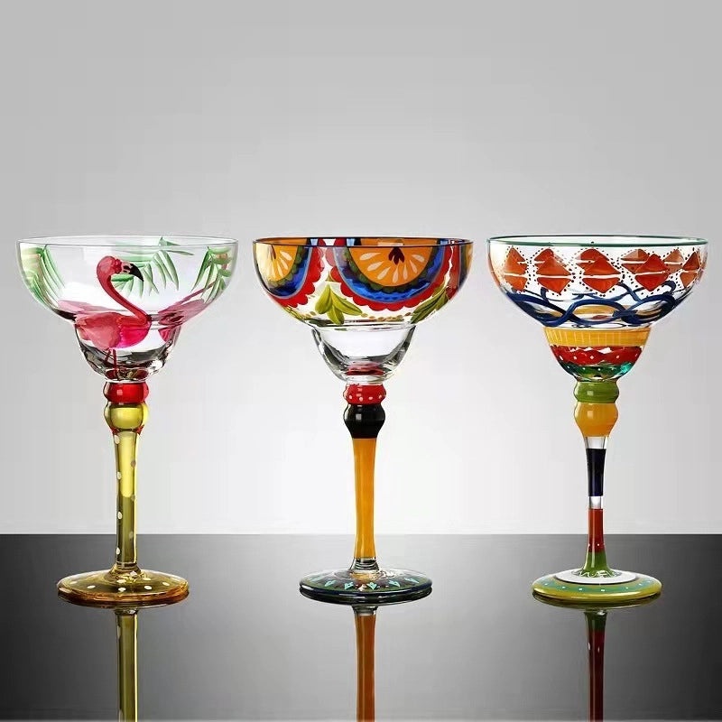 Elegant Casual Fruit Crystal Wine Glass - Single Piece|Home & Kitchen Tableware