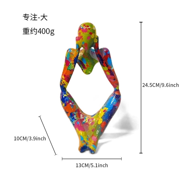 Thinker Sculpture Desk Ornament for Home, Living Room, and Office Decor | Home Decor & Office Accessories