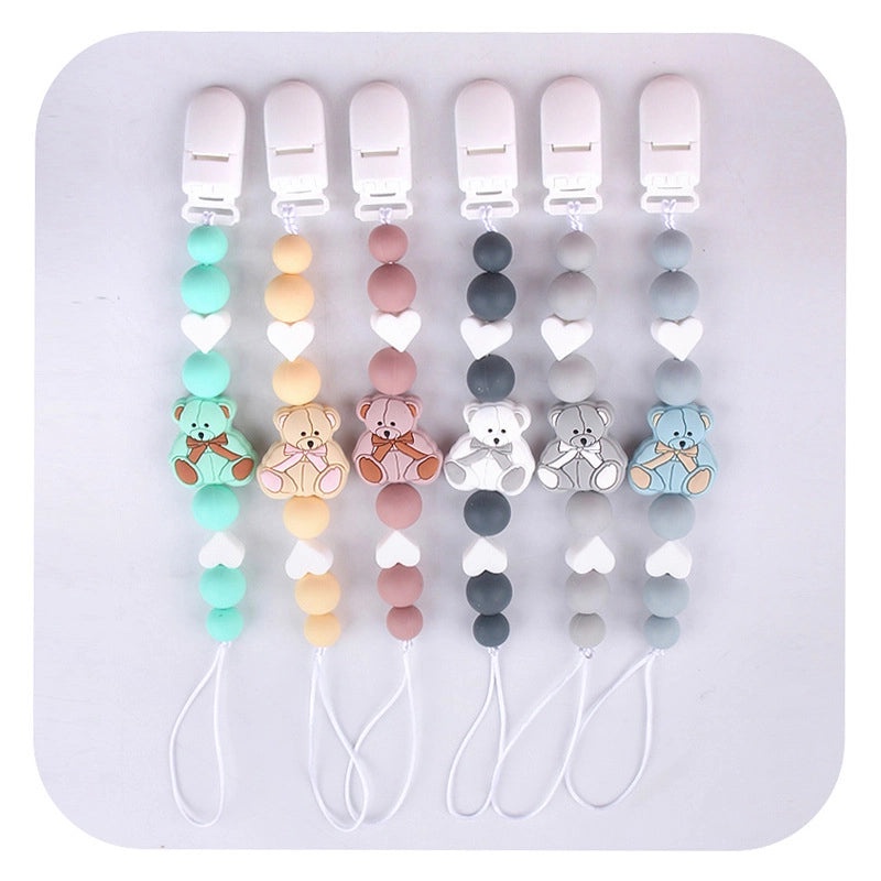 Adorable Bear Silicone Baby Accessories | Baby Products