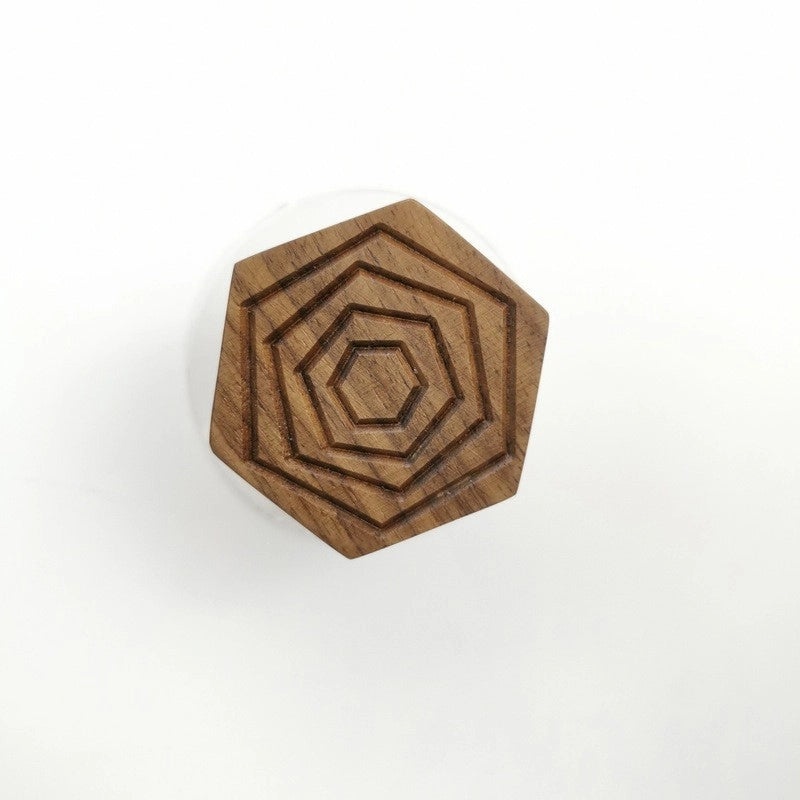 Vintage Geometric Triangle and Quadrilateral Wooden Wall Hooks for Bathroom Organization|Home & Kitchen Storage & Organization