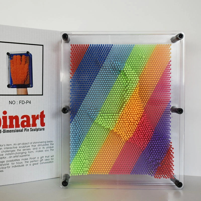 3D Rainbow Handprint Clone Toy for Kids Decompression Needle Painting | Creative Toys & Crafts