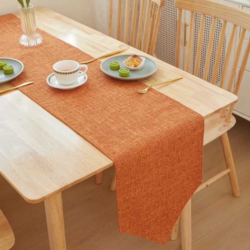 Elegant Minimalist Solid Color Linen Tablecloths for Dining|Home Decor Table Linens