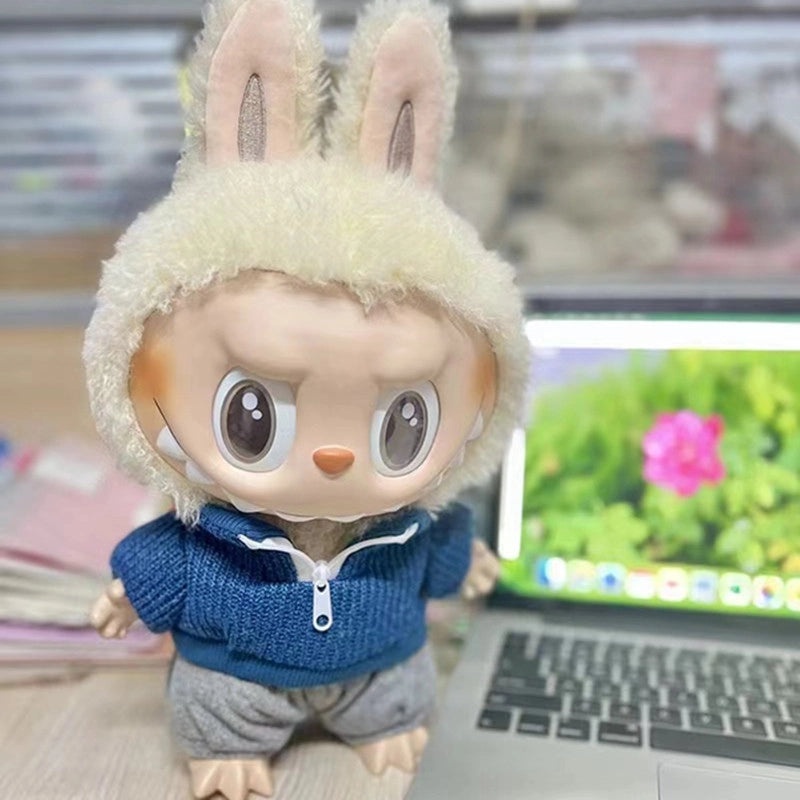 38cm Vinyl Doll Two-Piece Outfit Coat and T-shirt Cute Cloth Dress Set|Doll Clothes & Accessories