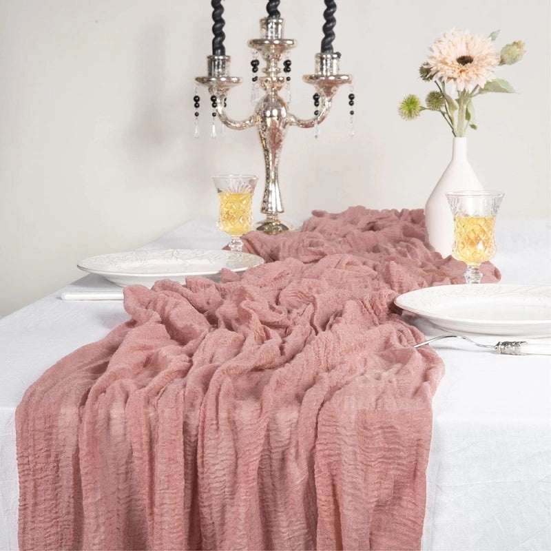 Elegant Vacation Table Runner in Solid Color Polyester|Home Decor Table Linens