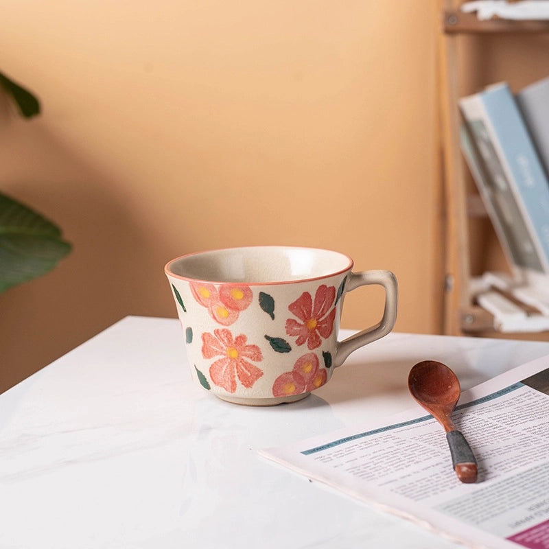 Elegant Chinoiserie White Porcelain Mug Single Piece | Drinkware & Mugs