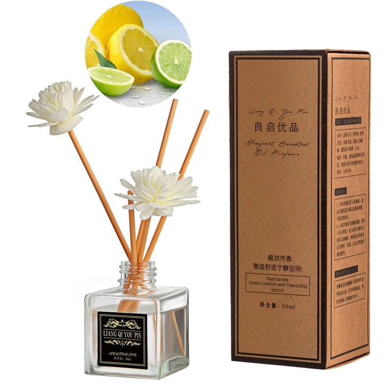 Minimalist Liquid Letter Rattan Home Scent Diffuser|Home Fragrance
