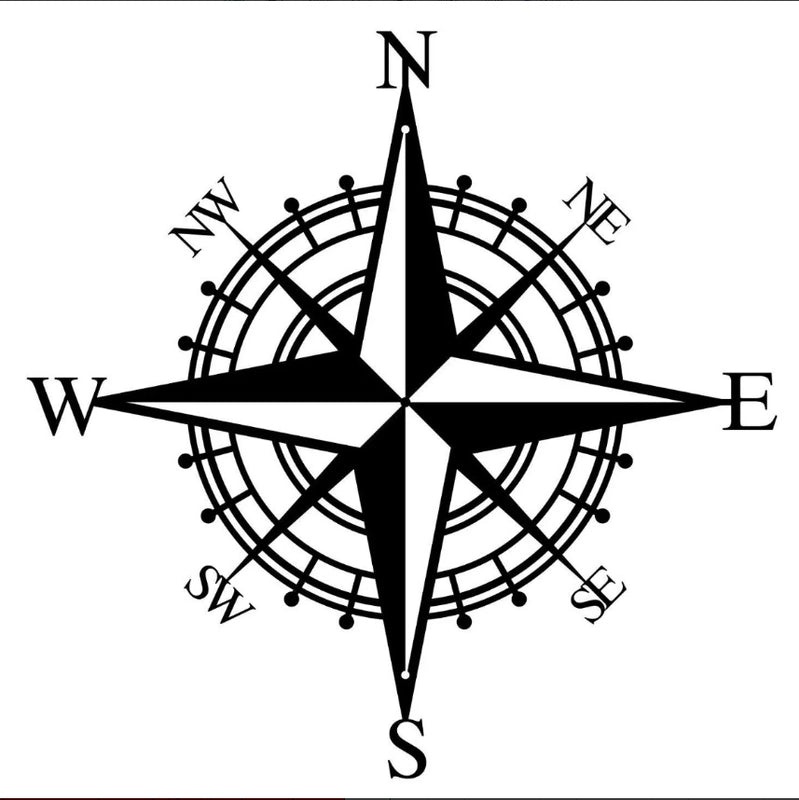 Metal Compass Wall Art Decor|Nautical Home Decorations