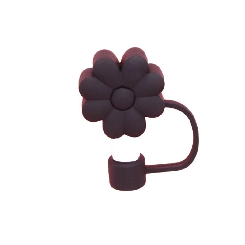 Floral PVC Straw Decorative Lid 1 Piece | Drink Accessories