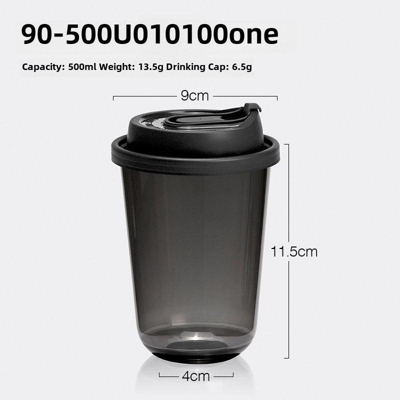 Disposable Black PET Plastic Coffee Cup with Lid for Iced Drinks | Beverage Cups & Accessories