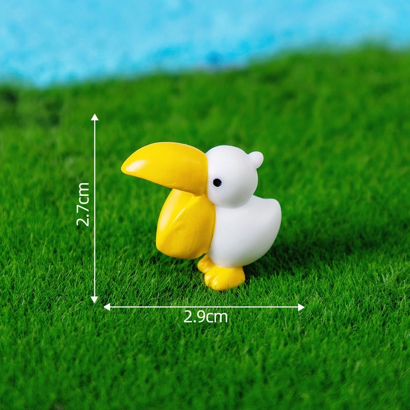 Cute Animal Resin Ornaments Cartoon Style Decorative Figurines for Home Decor|Home Decor & Ornaments