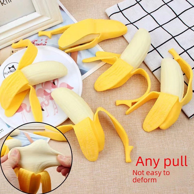 Creative Banana Stress Relief Toy Slow Rebound Simulation Music Vent Decompression Pinch Trick|Stress Relief Toys