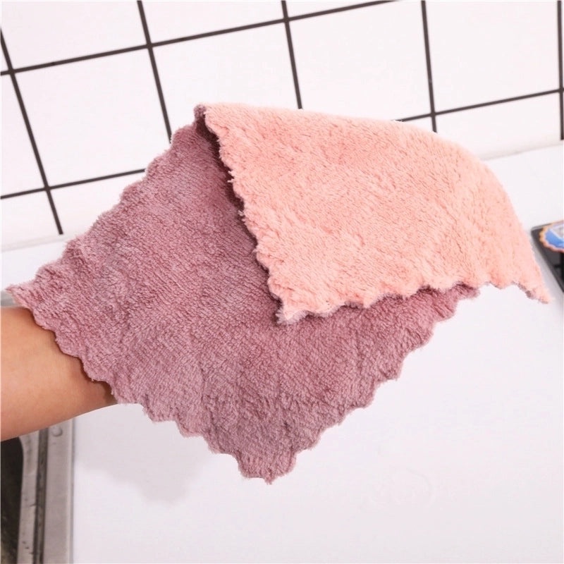 Stylish Solid Color Synthetic Fiber Dish Towel Single Piece|Kitchen Textiles and Towels