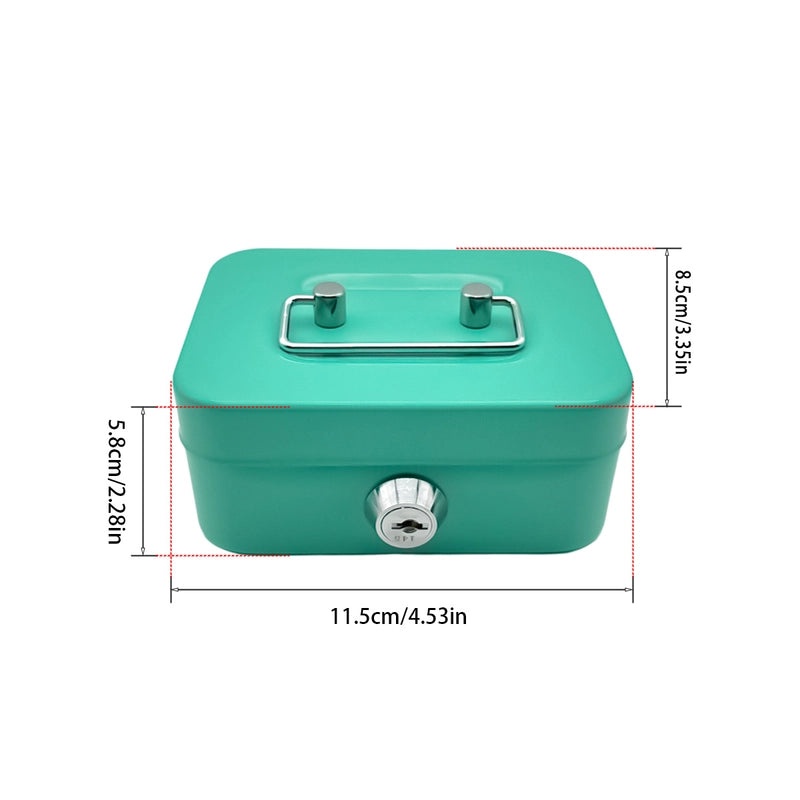 Creative Portable Piggy Bank Coin Storage Box with Key | Coin Banks & Money Boxes