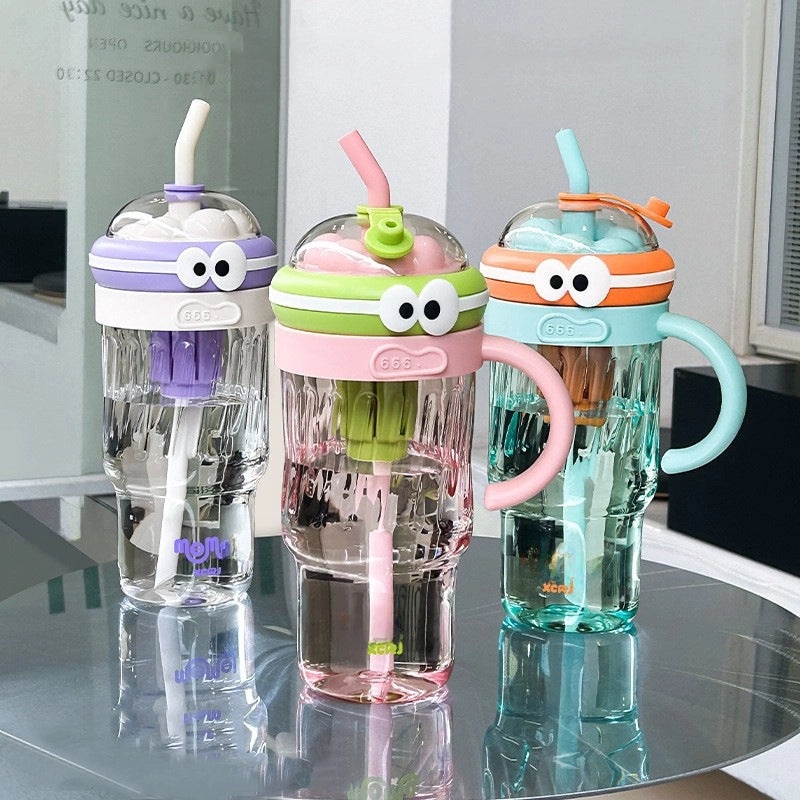 Mini Tea Diary Trendy Large Capacity Summer Straw Plastic Cup for Girls | Drinkware & Cups