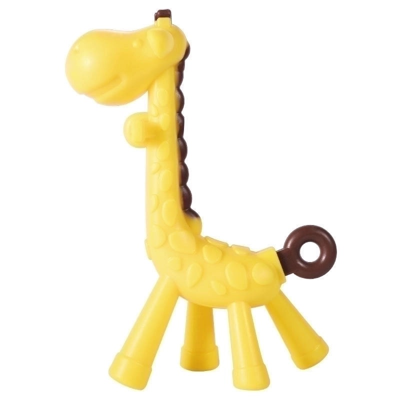 Adorable Giraffe Teething Toy for Babies Made of Safe Silica Gel|Baby Teething Accessories