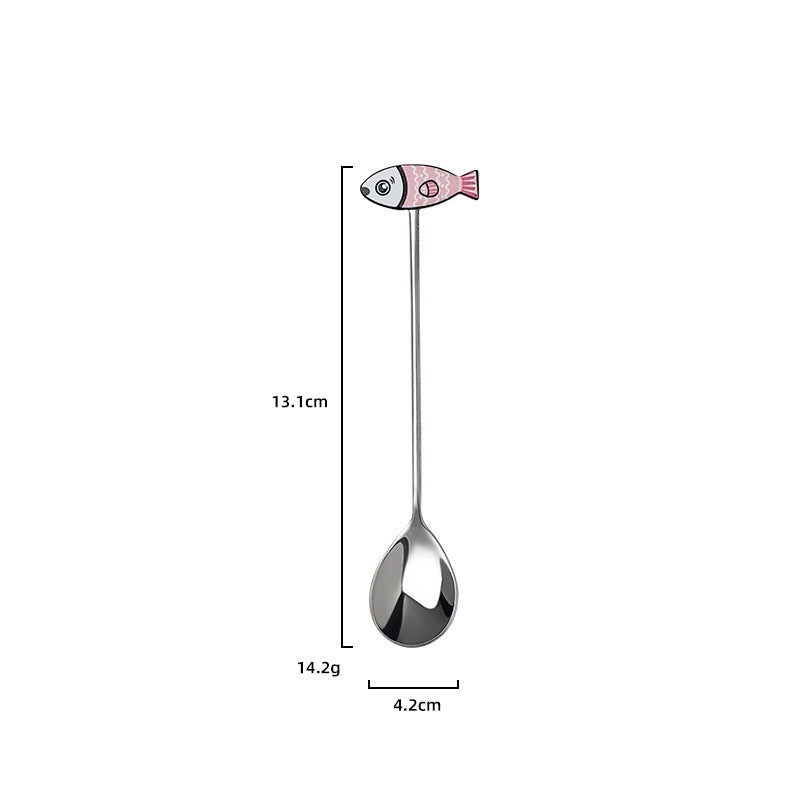 Adorable Cartoon Stainless Steel Spoon Single Piece | Kitchen Utensils & Cutlery